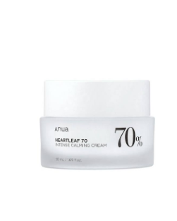 Anua - Heartleaf 70, Crema calmante intensa, 1,69 fl oz (50 ml)